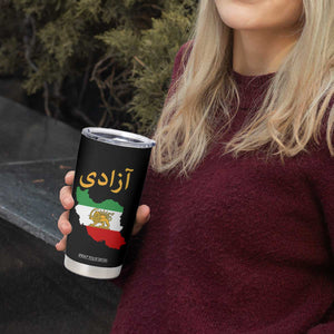 Freedom Iran Sun and Lion Flag Tumbler Cup Free Iranian Revolution 2026 TS02 Print Your Wear