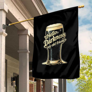 Hello Darkness My Old Friend Funny Stout Beer Garden Flag Vintage Craft Brew Lovers TS02 Print Your Wear