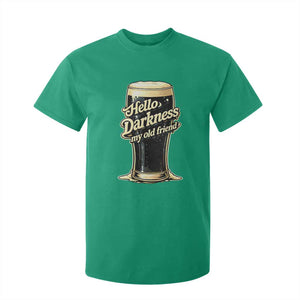 Hello Darkness My Old Friend Funny Stout Beer T Shirt For Kid Vintage Craft Brew Lovers TS02 Irish Green Print Your Wear