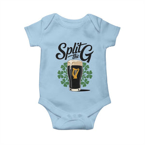 Split the G Funny Irish Drinking Baby Onesie St. Patrick’s Day Stout Beer Lovers Pub Crawls TS02 Light Blue Print Your Wear