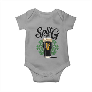 Split the G Funny Irish Drinking Baby Onesie St. Patrick’s Day Stout Beer Lovers Pub Crawls TS02 Sport Gray Print Your Wear