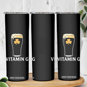 Vitamin G Funny Irish Stout Beer Skinny Tumbler St. Patrick’s Day Drinking Humor TS02 Print Your Wear