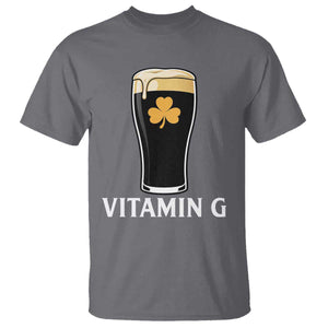 Vitamin G Funny Irish Stout Beer T Shirt St. Patrick’s Day Drinking Humor TS02 Charcoal Print Your Wear