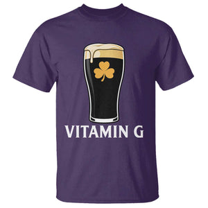 Vitamin G Funny Irish Stout Beer T Shirt St. Patrick’s Day Drinking Humor TS02 Purple Print Your Wear