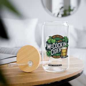 End the Day with McCockin Cider Glass Can Funny Irish Drinking Apple Cider St Patricks Day Adult Humor TS02 Print Your Wear