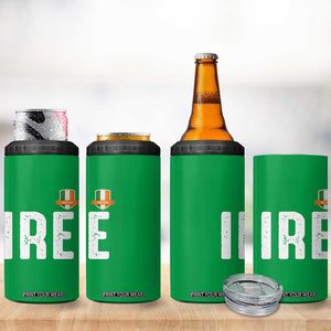 IRE Ireland Matching Group 4 in 1 Can Cooler Tumbler Irish Pride St Patricks Day Family or Friends TS02 Print Your Wear