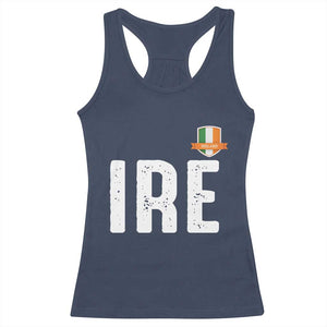 IRE Ireland Matching Group Racerback Tank Top Irish Pride St Patricks Day Family or Friends TS02 Navy Print Your Wear
