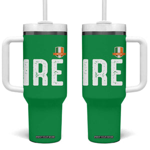 IRE Ireland Matching Group Tumbler With Handle Irish Pride St Patricks Day Family or Friends TS02 One Size: 40 oz Irish Green Print Your Wear