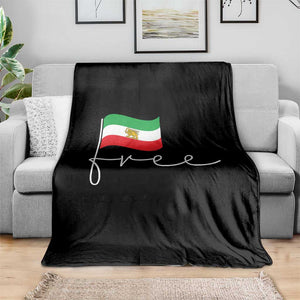 Free Iran Persian Flag Throw Blanket Iranian Freedom Supporters Revolution TS02 Print Your Wear