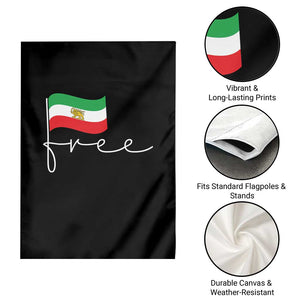 Free Iran Persian Flag Garden Flag Iranian Freedom Supporters Revolution TS02 Print Your Wear
