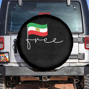 Free Iran Persian Flag Spare Tire Cover Iranian Freedom Supporters Revolution TS02 No hole Black Print Your Wear