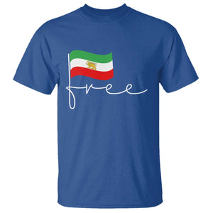 Free Iran Persian Flag T Shirt Iranian Freedom Supporters Revolution