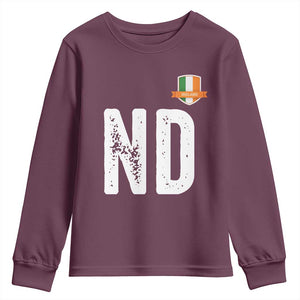 LA Ireland Matching Group Youth Sweatshirt Irish Pride St Patricks Day Family or Friends TS02 Maroon Print Your Wear