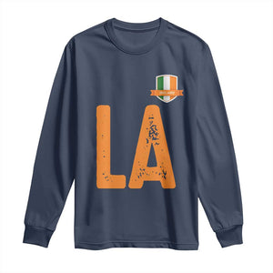ND Ireland Matching Group Long Sleeve Shirt Irish Pride St Patricks Day Family or Friends TS02 Navy Print Your Wear