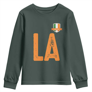 ND Ireland Matching Group Youth Sweatshirt Irish Pride St Patricks Day Family or Friends TS02 Dark Forest Green Print Your Wear