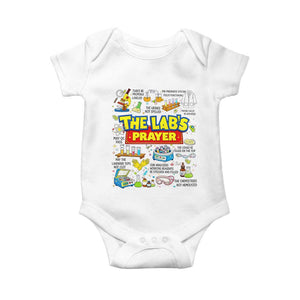 The Lab’s Prayer Funny Lab Week 2026 Baby Onesie Medical Laboratory Scientist Humor Gift for Lab Techs TS02 White Print Your Wear