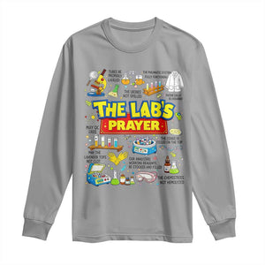 The Lab’s Prayer Funny Lab Week 2026 Long Sleeve Shirt Medical Laboratory Scientist Humor Gift for Lab Techs TS02 Sport Gray Print Your Wear