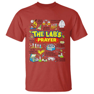 The Lab’s Prayer Funny Lab Week 2026 T Shirt Medical Laboratory Scientist Humor Gift for Lab Techs TS02 Red Print Your Wear