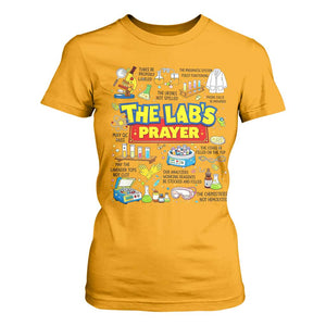 The Lab’s Prayer Funny Lab Week 2026 T Shirt For Women Medical Laboratory Scientist Humor Gift for Lab Techs TS02 Gold Print Your Wear