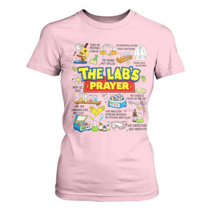 The Lab’s Prayer Funny Lab Week 2026 T Shirt For Women Medical Laboratory Scientist Humor Gift for Lab Techs TS02 Light Pink Print Your Wear