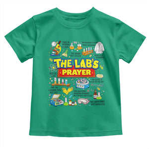 The Lab’s Prayer Funny Lab Week 2026 Toddler T Shirt Medical Laboratory Scientist Humor Gift for Lab Techs TS02 Irish Green Print Your Wear