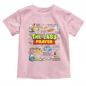 The Lab’s Prayer Funny Lab Week 2026 Toddler T Shirt Medical Laboratory Scientist Humor Gift for Lab Techs TS02 Light Pink Print Your Wear