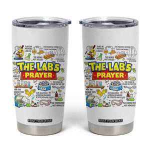 The Lab’s Prayer Funny Lab Week 2026 Tumbler Cup Medical Laboratory Scientist Humor Gift for Lab Techs TS02 White Print Your Wear