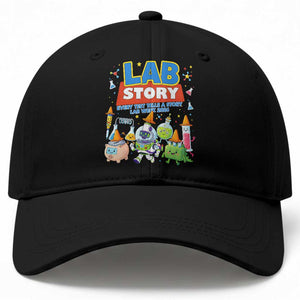Lab Story Every Test Tells a Story Lab Week 2026 Baseball Cap Science Characters Lab Techs Medical Laboratory