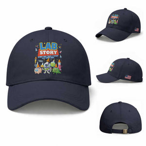 Lab Story Every Test Tells a Story Lab Week 2026 Baseball Cap Science Characters Lab Techs Medical Laboratory
