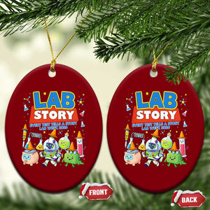 Lab Story Every Test Tells a Story Lab Week 2026 Ceramic Ornament Science Characters Lab Techs Medical Laboratory TS02 Print Your Wear