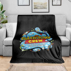 Phlebotomy Crew Lab Week 2026 Throw Blanket One Stick At A Time Funny Phlebotomist Healthcare Lab TS02 Print Your Wear