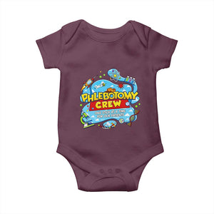 Phlebotomy Crew Lab Week 2026 Baby Onesie One Stick At A Time Funny Phlebotomist Healthcare Lab TS02 Maroon Print Your Wear