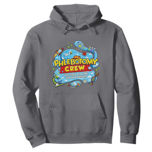 Phlebotomy Crew Lab Week 2026 Hoodie One Stick At A Time Funny Phlebotomist Healthcare Lab TS02 Charcoal Print Your Wear