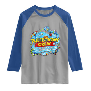 Phlebotomy Crew Lab Week 2026 Raglan Shirt One Stick At A Time Funny Phlebotomist Healthcare Lab TS02 Sport Gray Royal Print Your Wear