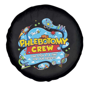 Phlebotomy Crew Lab Week 2026 Spare Tire Cover One Stick At A Time Funny Phlebotomist Healthcare Lab TS02 Print Your Wear