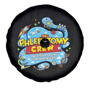 Phlebotomy Crew Lab Week 2026 Spare Tire Cover One Stick At A Time Funny Phlebotomist Healthcare Lab TS02 Print Your Wear