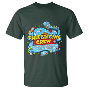 Phlebotomy Crew Lab Week 2026 T Shirt One Stick At A Time Funny Phlebotomist Healthcare Lab TS02 Dark Forest Green Print Your Wear