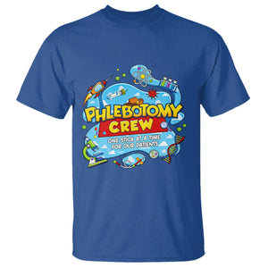 Phlebotomy Crew Lab Week 2026 T Shirt One Stick At A Time Funny Phlebotomist Healthcare Lab TS02 Royal Blue Print Your Wear