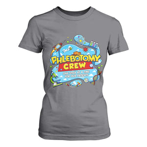 Phlebotomy Crew Lab Week 2026 T Shirt For Women One Stick At A Time Funny Phlebotomist Healthcare Lab TS02 Charcoal Print Your Wear