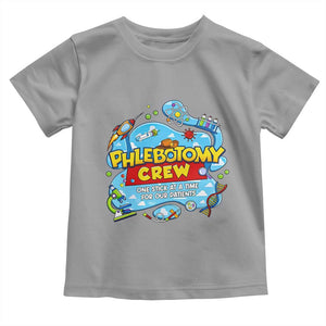 Phlebotomy Crew Lab Week 2026 Toddler T Shirt One Stick At A Time Funny Phlebotomist Healthcare Lab TS02 Sport Gray Print Your Wear