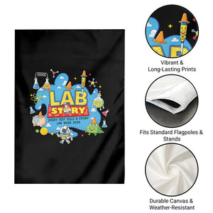 Lab Story Lab Week 2026 Celebration Garden Flag Every Test Tells a Story Medical Lab Tech Appreciation Gift TS02 Print Your Wear
