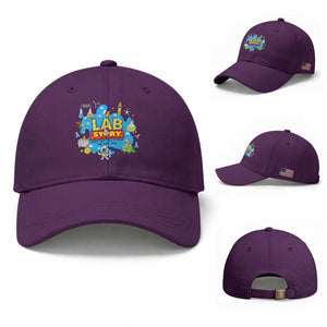 Lab Story Lab Week 2026 Celebration Baseball Cap Every Test Tells a Story Medical Lab Tech Appreciation Gift TS02 Baseball Cap Universal Fit Purple Print Your Wear