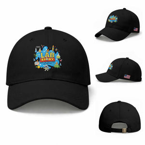 Lab Story Lab Week 2026 Celebration Baseball Cap Every Test Tells a Story Medical Lab Tech Appreciation Gift TS02 Baseball Cap Universal Fit Black Print Your Wear