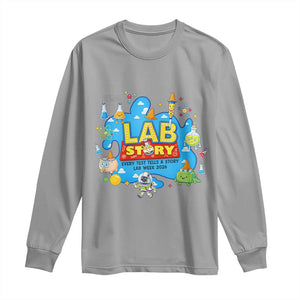 Lab Story Lab Week 2026 Celebration Long Sleeve Shirt Every Test Tells a Story Medical Lab Tech Appreciation Gift TS02 Sport Gray Print Your Wear