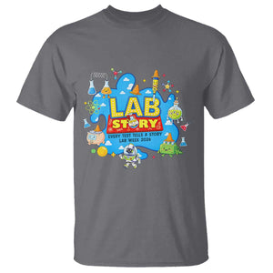 Lab Story Lab Week 2026 Celebration T Shirt Every Test Tells a Story Medical Lab Tech Appreciation Gift TS02 Charcoal Print Your Wear