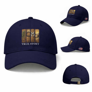 Christian Easter True Story Resurrection Scene Vintage Baseball Cap Faith Based Jesus Empty Tomb Gift for Believers