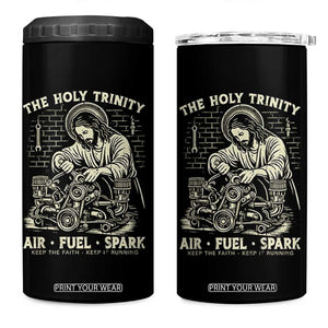 Funny Mechanic Jesus Holy Trinity Air Fuel Spark Vintage 4 in 1 Can Cooler Tumbler Christian Car Lover Humor Gift for Gearheads TS02 One Size: 16 oz Black Print Your Wear