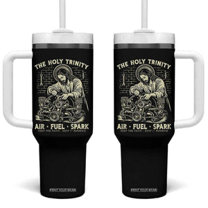Funny Mechanic Jesus Holy Trinity Air Fuel Spark Vintage Tumbler With Handle Christian Car Lover Humor Gift for Gearheads TS02 One Size: 40 oz Black Print Your Wear