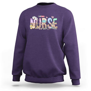 Nurse Life Sweatshirt RN Registered Nurse Nursing Appreciation Scrub Life TS02 Purple Printyourwear