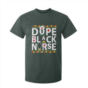 Dope Black Nurse T Shirt For Kid Proud Afro Melanin RN TS02 Dark Forest Green Print Your Wear